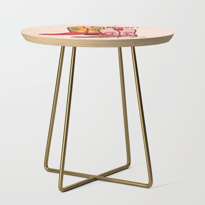 Howdy! Cowboy Boots Side Table Gallery Image 1