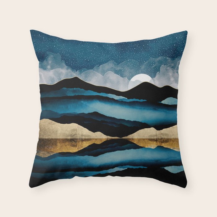 Midnight Mountain Throw Pillow Gallery Image 6