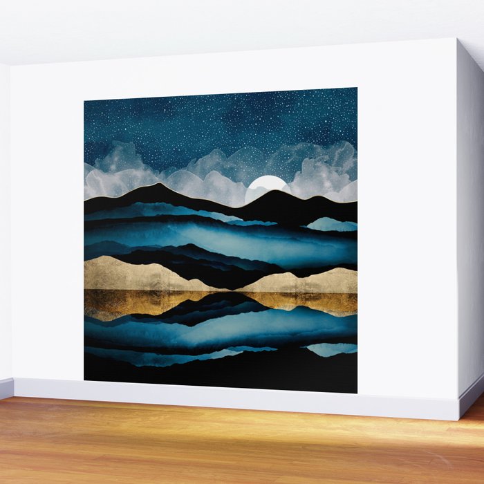 Midnight Mountain Wall Mural Gallery Image 2