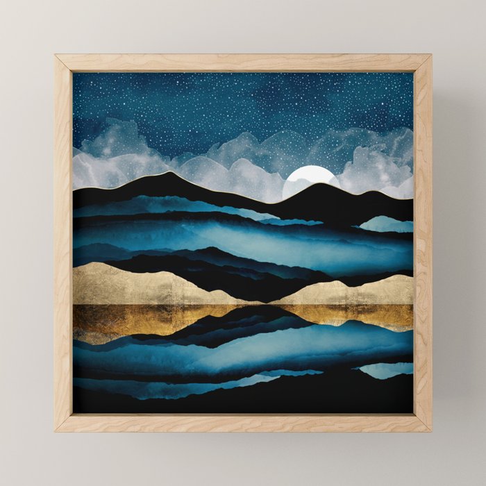 Midnight Mountain Mini Art Print Gallery Image 1