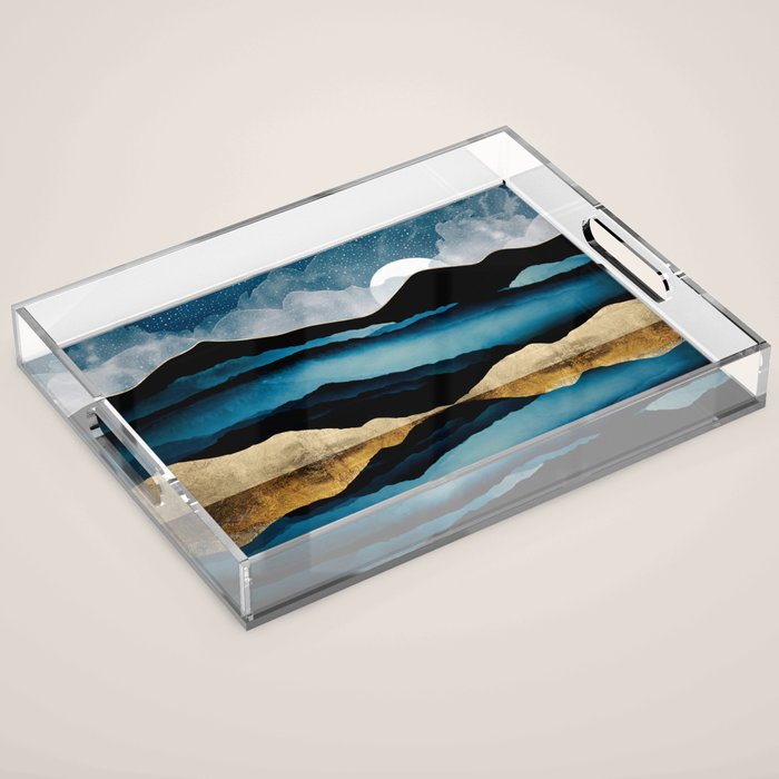 Midnight Mountain Acrylic Tray Gallery Image 1
