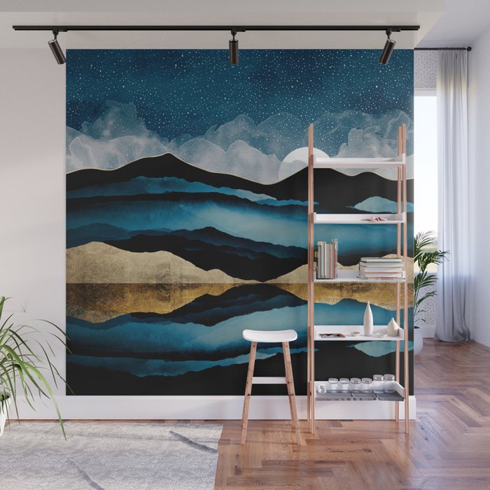 Midnight Mountain Wall Mural Gallery Image 1