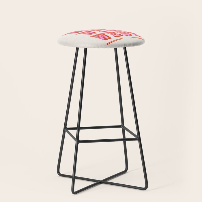 Wild Wild West Cowboy Typography Stool Gallery Image 1