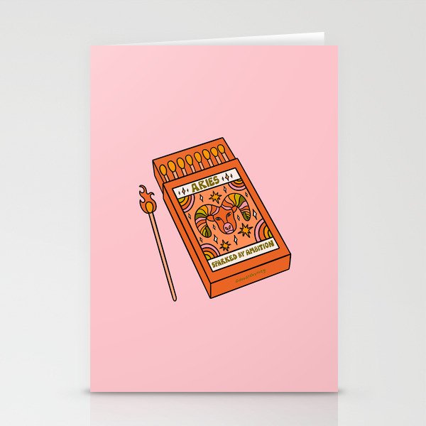 Aries Matchbox Stationery Card Gallery Image 1