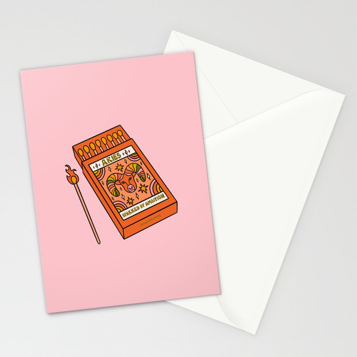 Aries Matchbox Stationery Card Gallery Image 2
