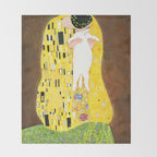 The kiss Throw Blanket Gallery Image 2