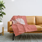 Love birds sitting on a tree Throw Blanket Gallery Image 1