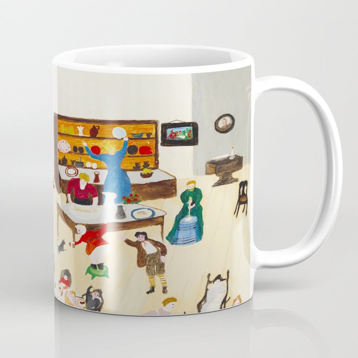 Anna Mary Robertson 'Grandma' Moses Thanksgiving American Folk Art Coffee Mug Gallery Image 1
