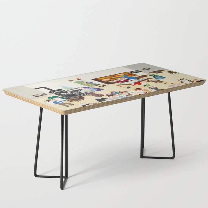 Anna Mary Robertson 'Grandma' Moses Thanksgiving American Folk Art Coffee Table Gallery Image 1