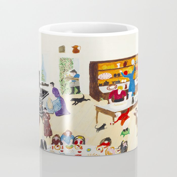 Anna Mary Robertson 'Grandma' Moses Thanksgiving American Folk Art Coffee Mug Gallery Image 4