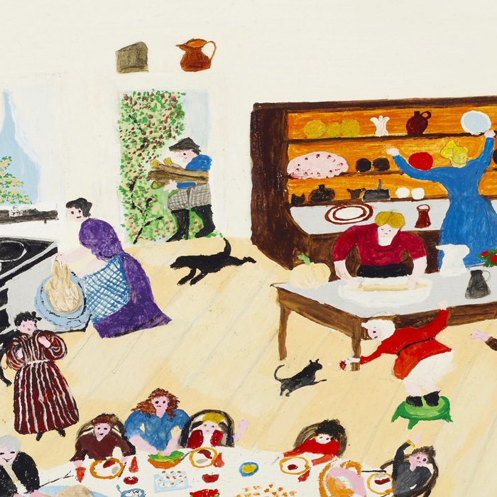 Anna Mary Robertson 'Grandma' Moses Thanksgiving American Folk Art Coffee Mug Gallery Image 2
