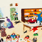 Anna Mary Robertson 'Grandma' Moses Thanksgiving American Folk Art Coffee Mug Gallery Image 2