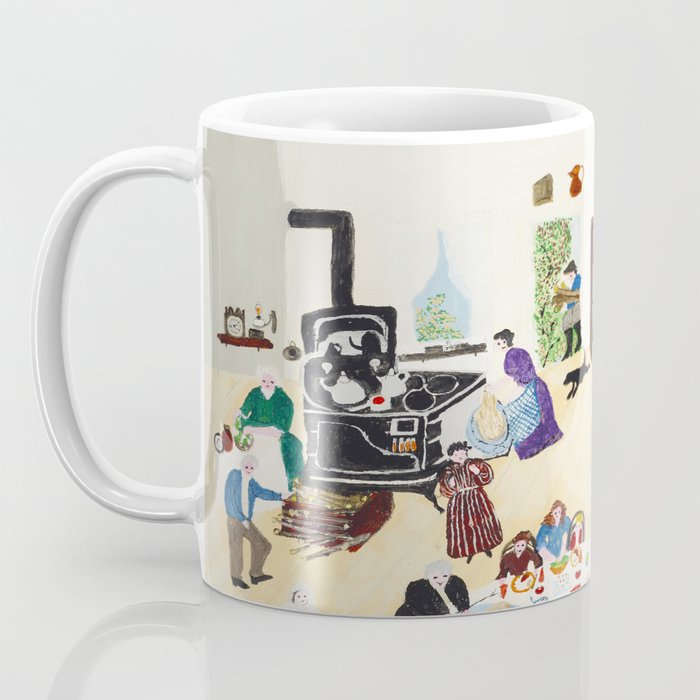 Anna Mary Robertson 'Grandma' Moses Thanksgiving American Folk Art Coffee Mug Gallery Image 3