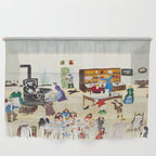 Anna Mary Robertson 'Grandma' Moses Thanksgiving American Folk Art Wall Hanging Gallery Image 1