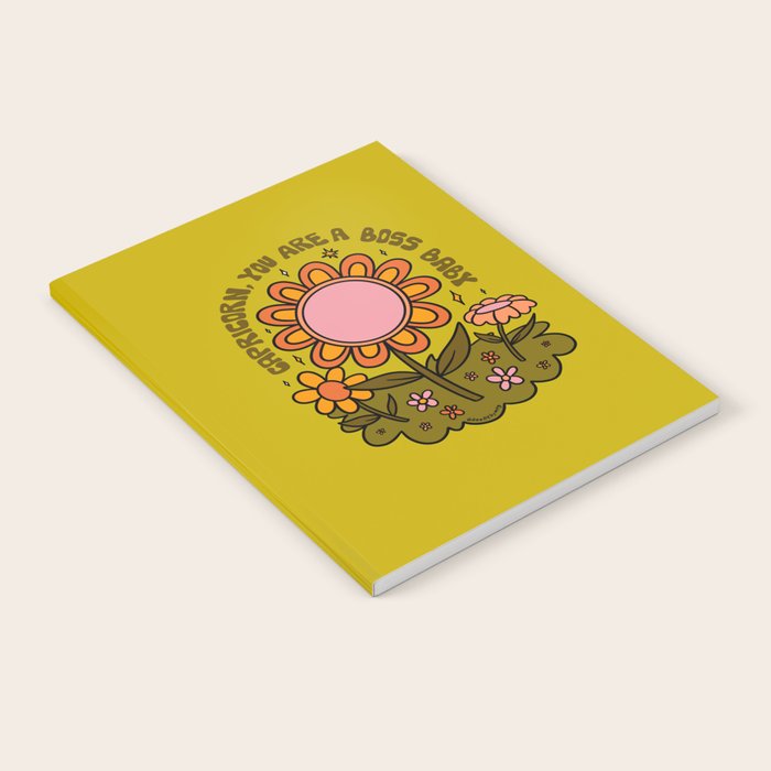 Capricorn Flower Notebook Gallery Image 1