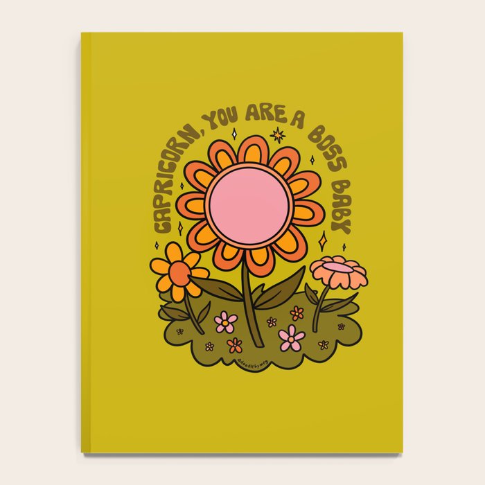 Capricorn Flower Notebook Gallery Image 4