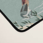 Vintage Chinoiserie Pastel Pagoda Bridge Garden Landscape Desk Mat Gallery Image 4