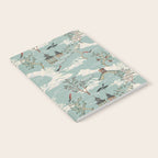 Vintage Chinoiserie Pastel Pagoda Bridge Garden Landscape Notebook Gallery Image 2