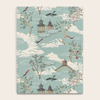 Vintage Chinoiserie Pastel Pagoda Bridge Garden Landscape Notebook Gallery Image 4