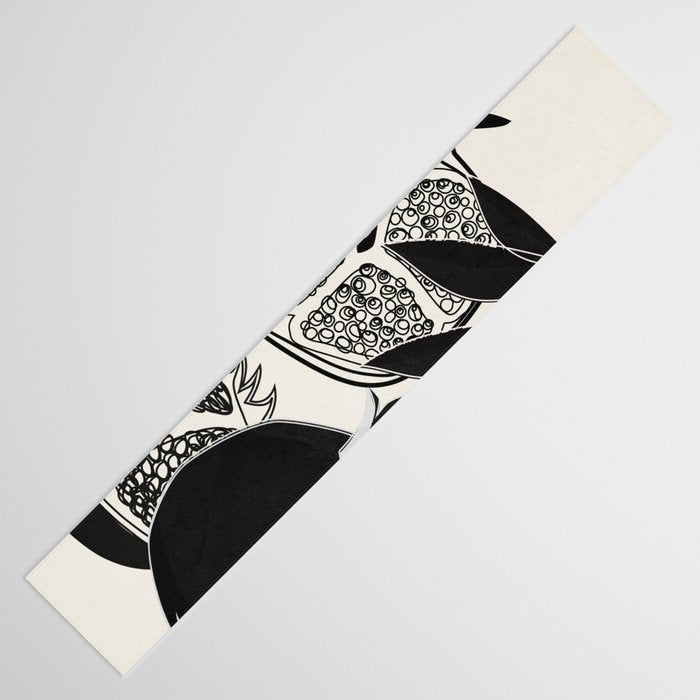 Line Art Pomegranates 1 Table Runner Gallery Image 3