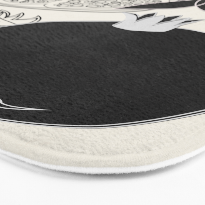Line Art Pomegranates 1 Bath Mat Gallery Image 3