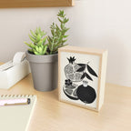 Line Art Pomegranates 1 Mini Art Print Gallery Image 2