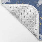 Celestial Pigs lunar blue Bath Mat Gallery Image 2