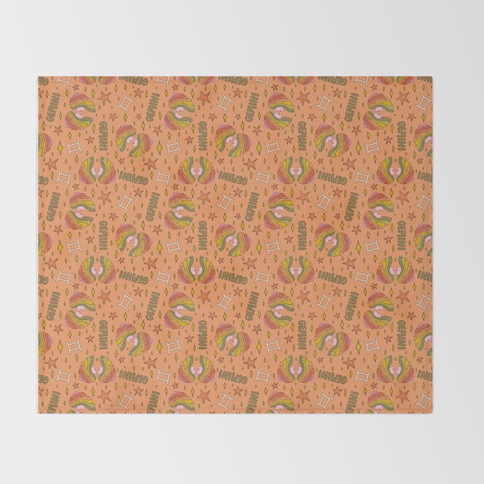 Gemini Print Throw Blanket Gallery Image 2