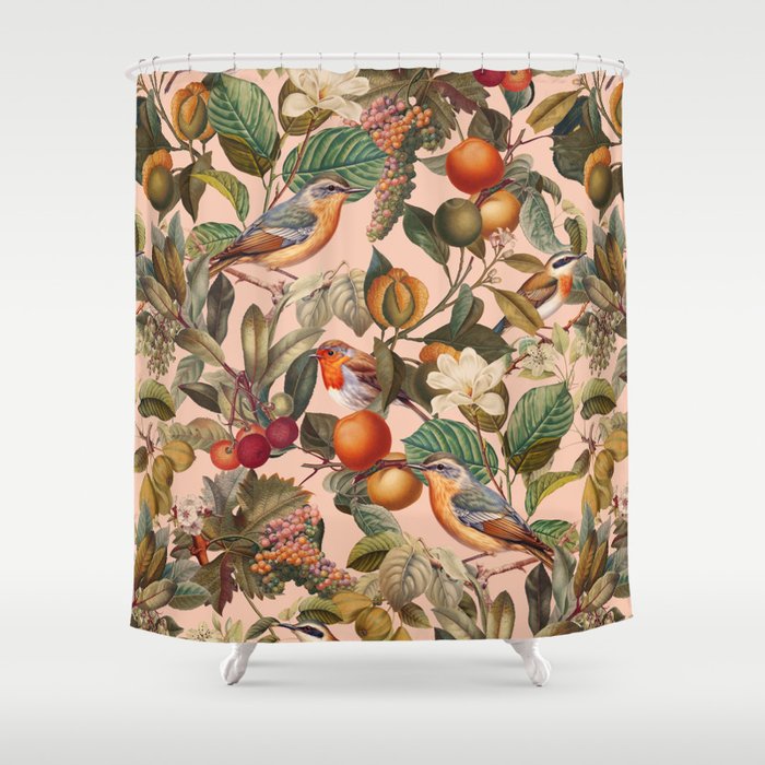 World of Birds VIII Shower Curtain Gallery Image 1