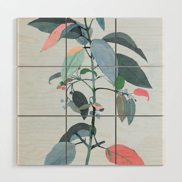 minimal plant 38 Wood Wall Art Gallery Image 1