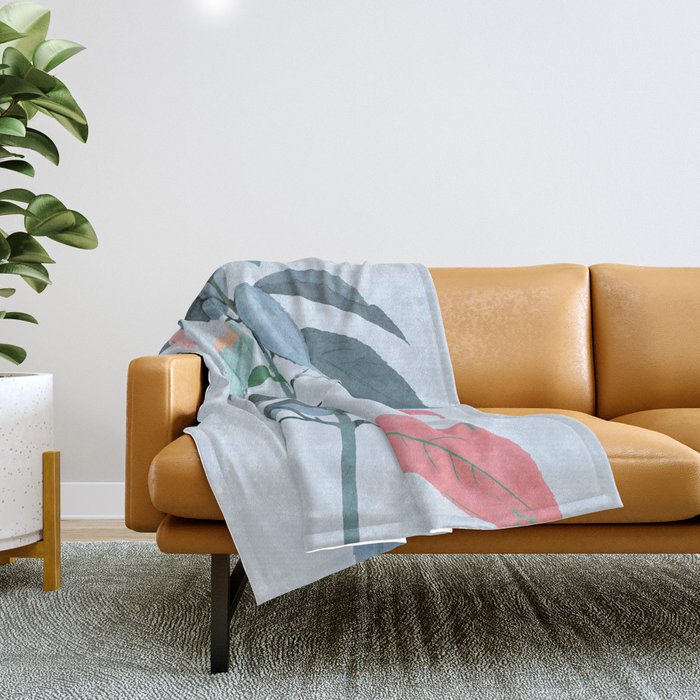 minimal plant 38 Throw Blanket Gallery Image 1