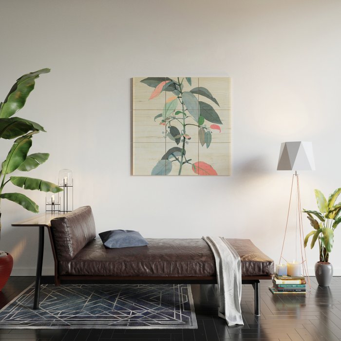 minimal plant 38 Wood Wall Art Gallery Image 2
