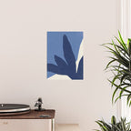 Leaves Minimalism - Blue Navy Poster Gallery Image 2