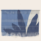 Leaves Minimalism - Blue Navy Wall Hanging Gallery Image 1