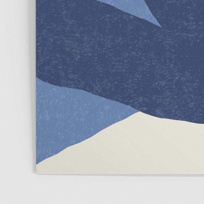 Leaves Minimalism - Blue Navy Poster Gallery Image 3