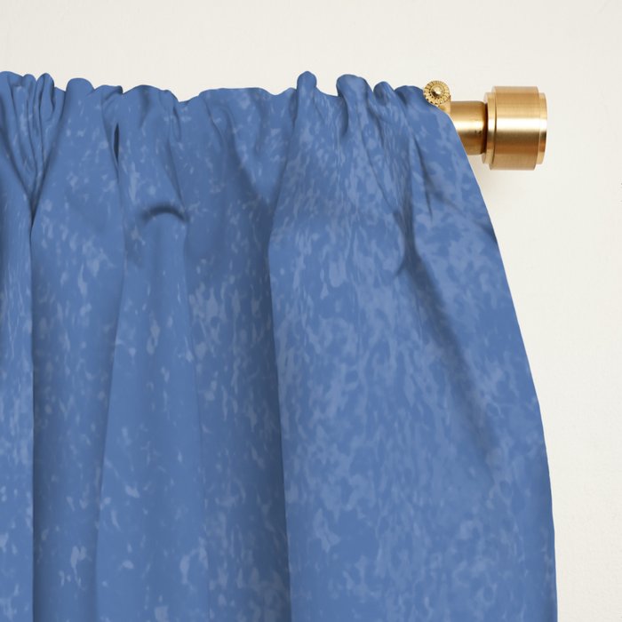 Leaves Minimalism - Blue Navy Window Curtain Gallery Image 2