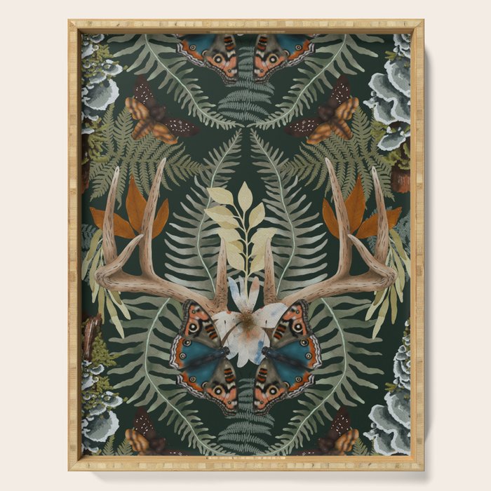 Whimsical Deer Antlers Serving Tray Gallery Image 1