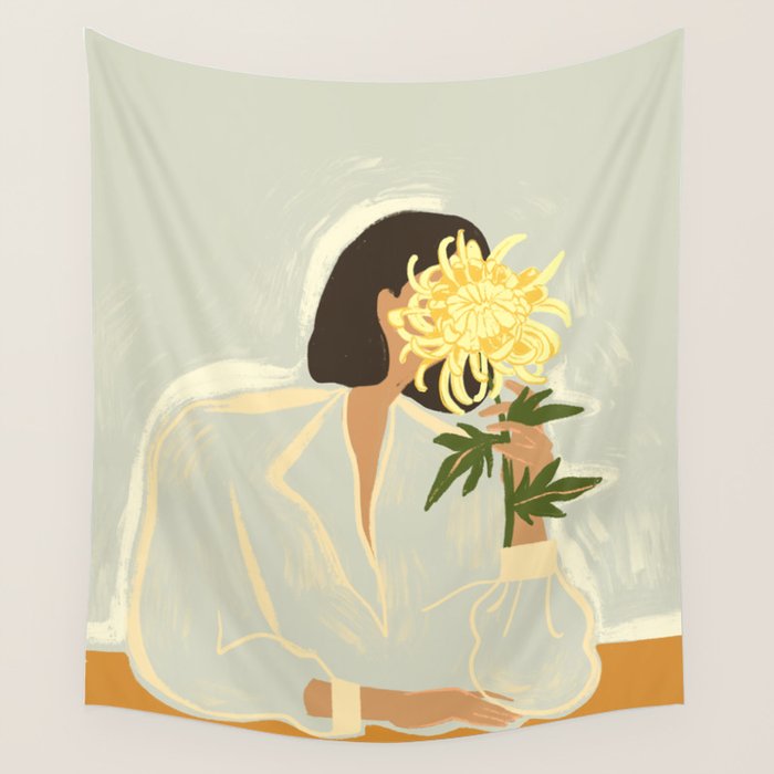 The Chrysanthemum Wall Tapestry Gallery Image 1