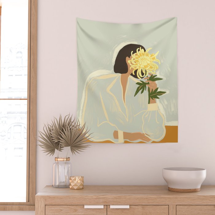 The Chrysanthemum Wall Tapestry Gallery Image 2