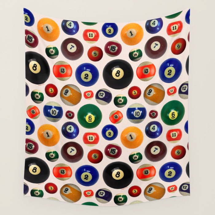 Pool Collage Print Wall Tapestry Gallery Image 1