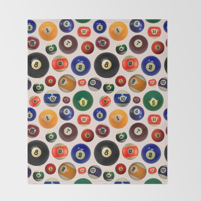 Pool Collage Print Throw Blanket Gallery Image 2