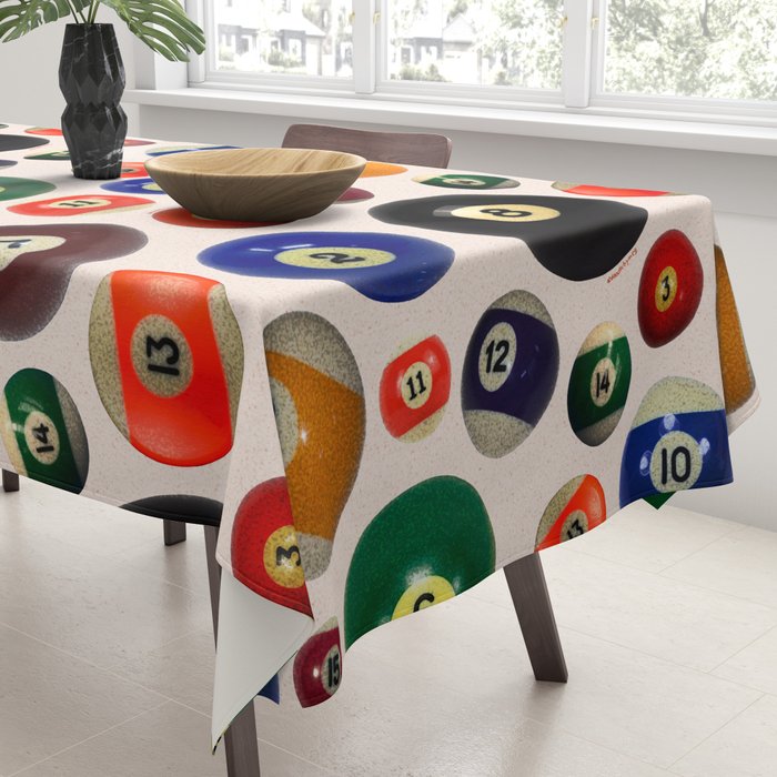 Pool Collage Print Tablecloth Gallery Image 3