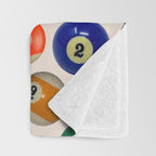 Pool Collage Print Throw Blanket Gallery Image 3