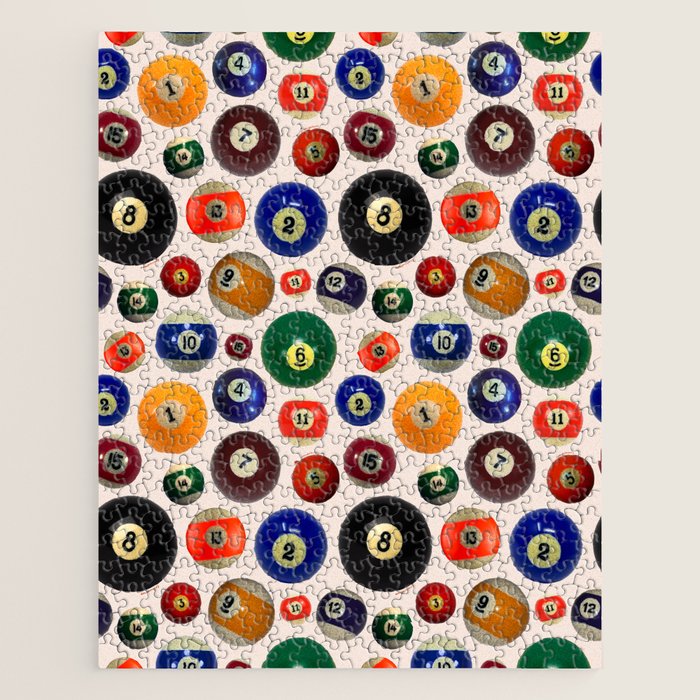 Pool Collage Print Jigsaw Puzzle Gallery Image 1