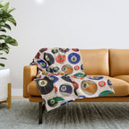 Pool Collage Print Throw Blanket Gallery Image 1