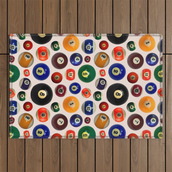 Pool Collage Print Outdoor Rug Gallery Image 1