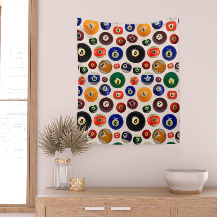 Pool Collage Print Wall Tapestry Gallery Image 2