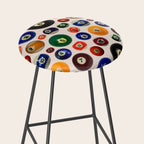 Pool Collage Print Stool Gallery Image 2