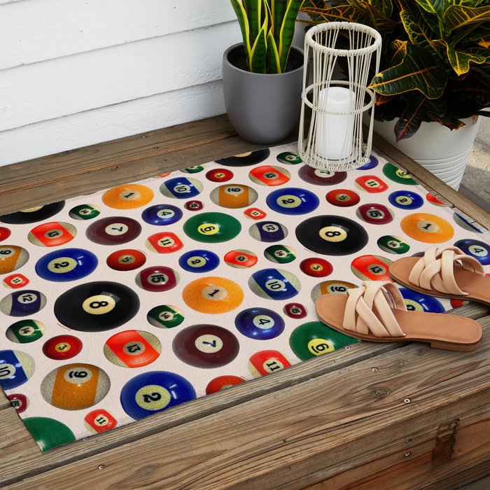 Pool Collage Print Outdoor Rug Gallery Image 2