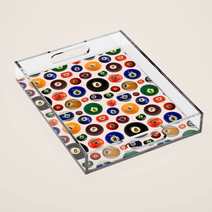 Pool Collage Print Acrylic Tray Gallery Image 1